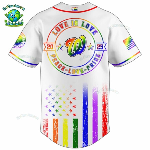PREMIUM Washington Nationals x Happy Pride Month White Baseball Jersey