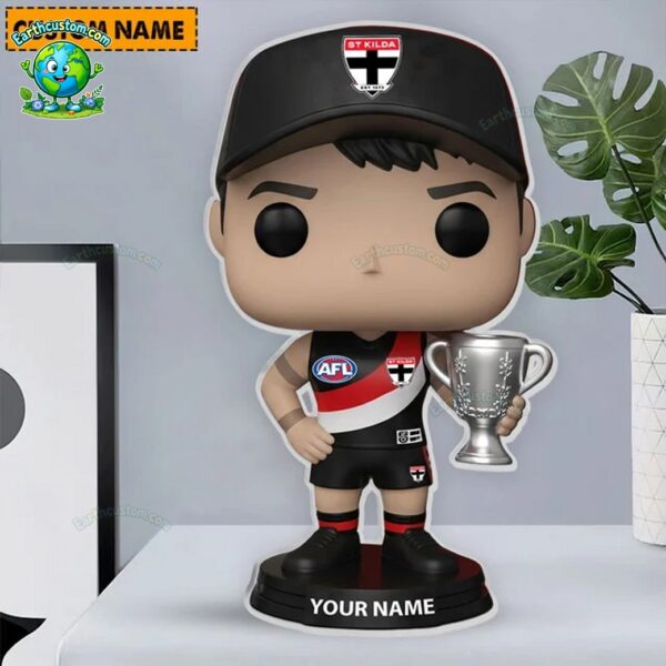 St Kilda Saints AFL Funko Pops Figure and Acrylic Plaque