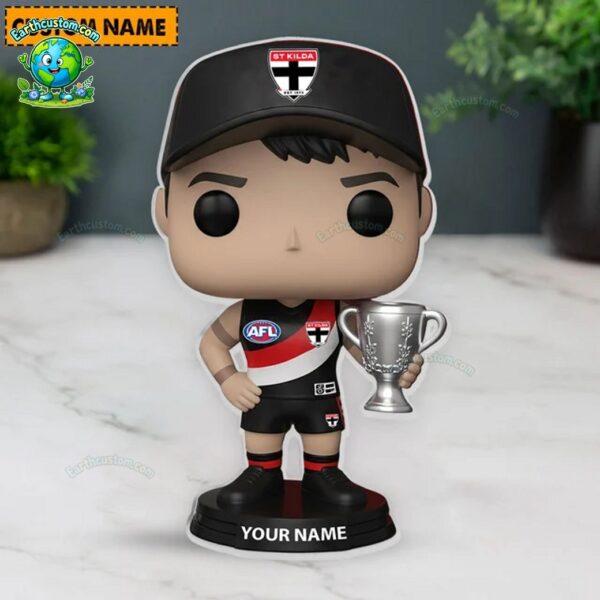 St Kilda Saints AFL Funko Pops Figure and Acrylic Plaque