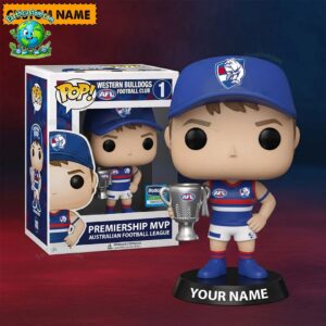 Western Bulldogs AFL Funko Pops Figure and Acrylic Plaque