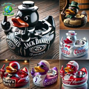 Whiskey Beer Brand Duck Ashtray