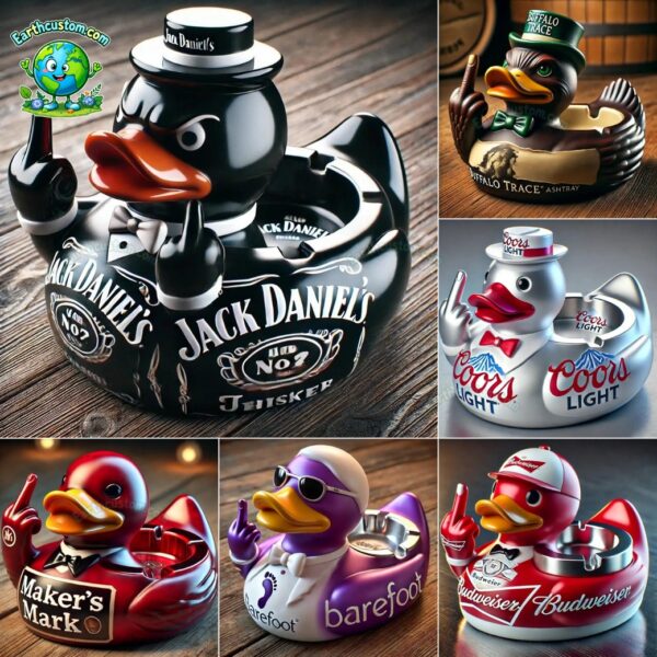 Whiskey Beer Brand Duck Ashtray