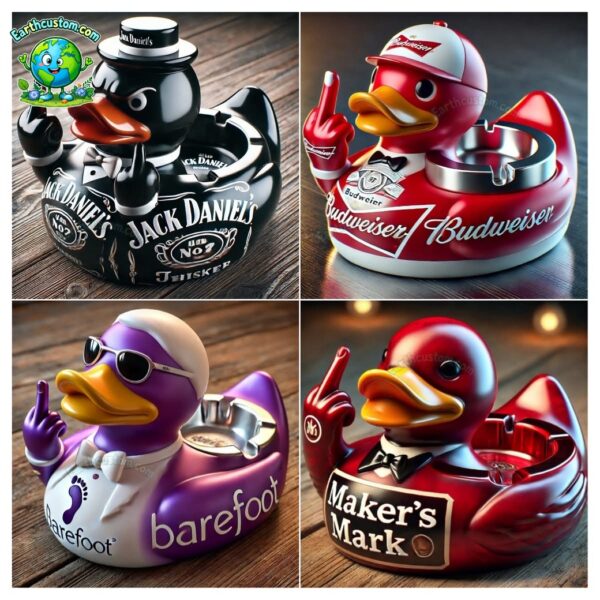 Whiskey Beer Brand Duck Ashtray