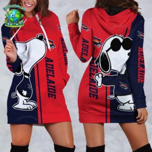 AFL Adelaide Crows Snoopy Peanuts Hoodie Dress
