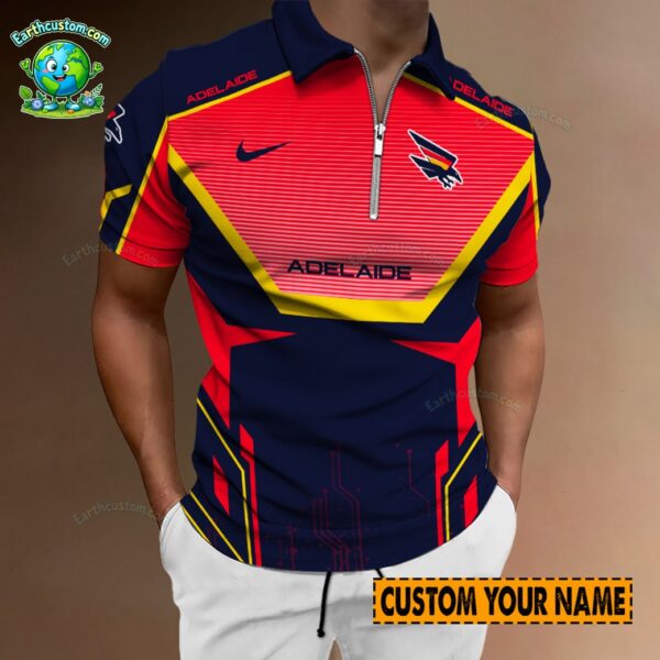 AFL Adelaide Crows Zipper Polo For Men