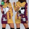 AFL Adelaide Crows Snoopy Peanuts Hoodie Dress