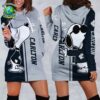 AFL Collingwood Magpies Snoopy Peanuts Hoodie Dress