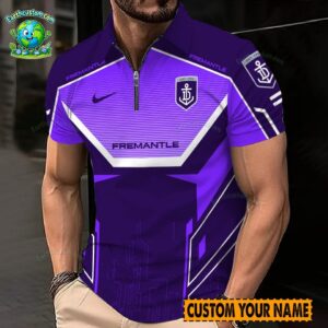 AFL Fremantle Dockers Zipper Polo For Men