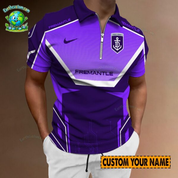 AFL Fremantle Dockers Zipper Polo For Men