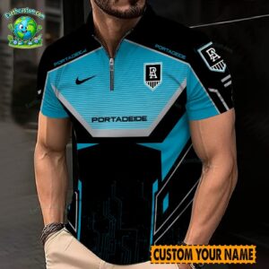 AFL Port Adelaide Power Zipper Polo For Men