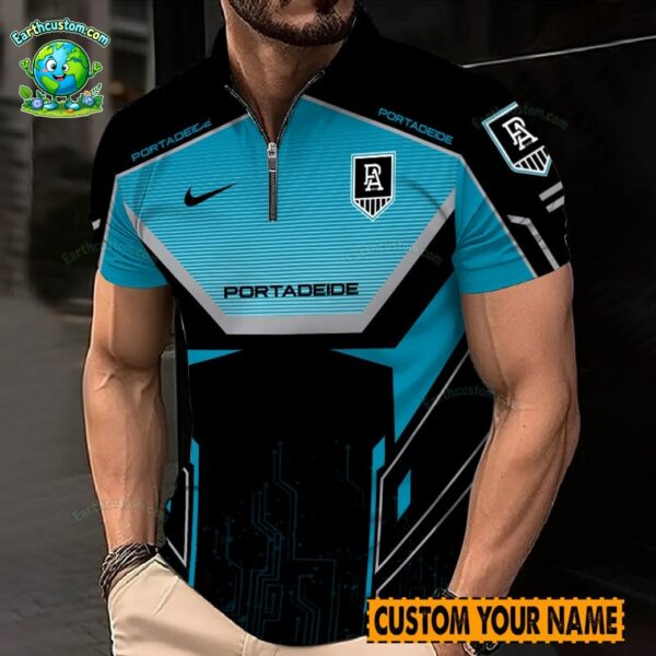 AFL Port Adelaide Power Zipper Polo For Men