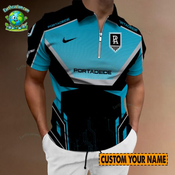 AFL Port Adelaide Power Zipper Polo For Men