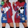 AFL West Coast Eagles Snoopy Peanuts Hoodie Dress