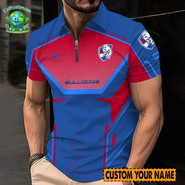 AFL Western Bulldogs Zipper Polo For Men