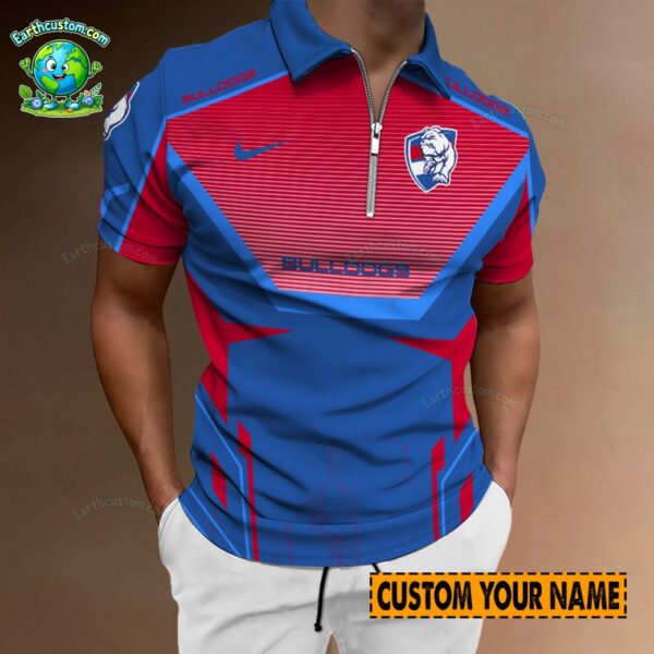 AFL Western Bulldogs Zipper Polo For Men