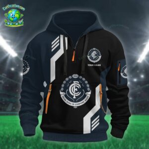 AFL Carlton Blues Heavy Half Zip Hoodie