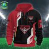 AFL Collingwood Magpies Heavy Half Zip Hoodie