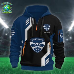 AFL Geelong Cats Heavy Half Zip Hoodie