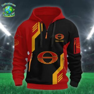 AFL Gold Coast Suns Heavy Half Zip Hoodie