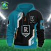AFL Richmond Tigers Heavy Half Zip Hoodie