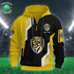 AFL Richmond Tigers Heavy Half Zip Hoodie