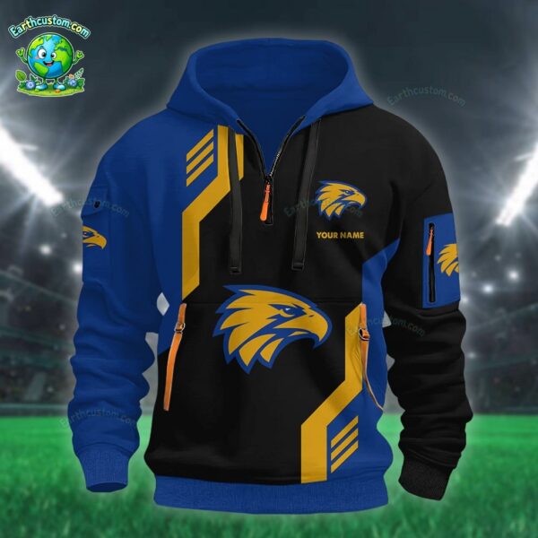 AFL West Coast Eagles Heavy Half Zip Hoodie