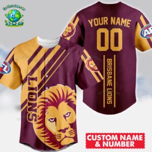 Brisbane Lions AFL Baseball Jersey