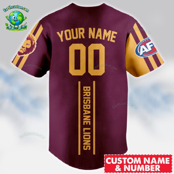 Brisbane Lions AFL Baseball Jersey
