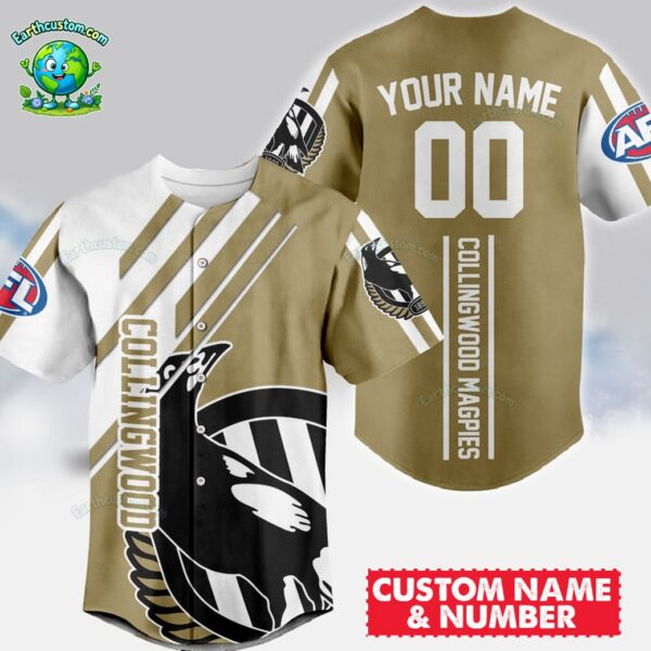 Collingwood Magpies AFL Baseball Jersey