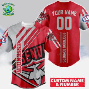 Essendon Bombers AFL Baseball Jersey