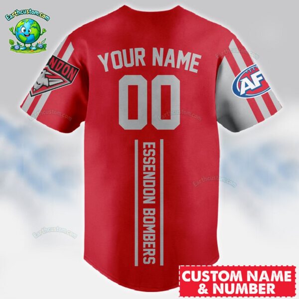 Essendon Bombers AFL Baseball Jersey