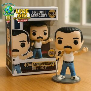 Freddie Mercury 40th Anniversary 1985 2025 Pop Figure Doll