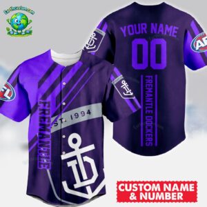 Fremantle Dockers AFL Baseball Jersey