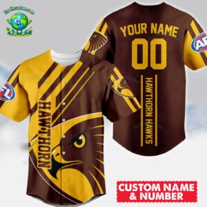 Hawthorn Hawks AFL Baseball Jersey