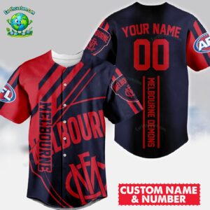 Melbourne Demons AFL Baseball Jersey