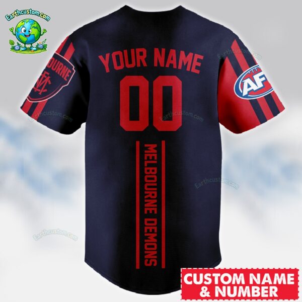 Melbourne Demons AFL Baseball Jersey