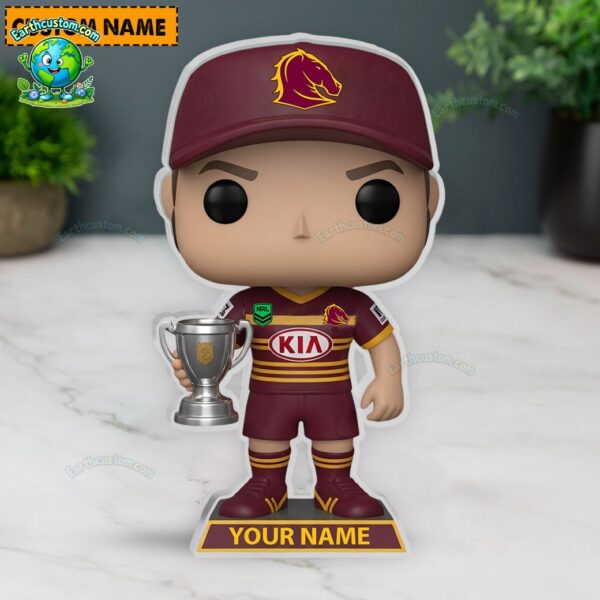 NRL Brisbane Broncos Trophy Acrylic Block Plaque