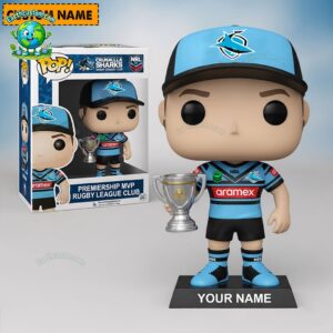 NRL Cronulla Sharks Trophy Acrylic Block Plaque
