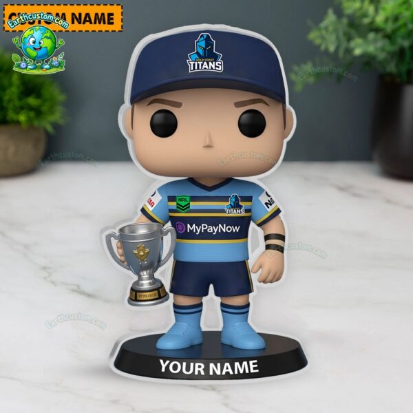 NRL Gold Coast Titans Trophy Acrylic Block Plaque