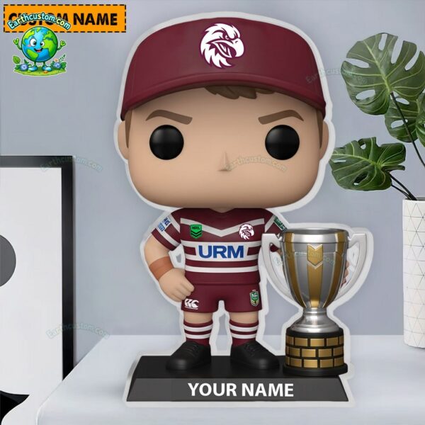 NRL Manly Warringah Sea Eagles Trophy Acrylic Block Plaque