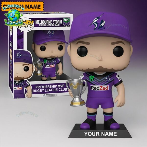 NRL Melbourne Storm Trophy Acrylic Block Plaque