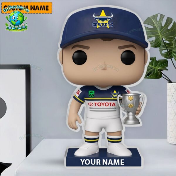 NRL North Queensland Cowboys Trophy Acrylic Block Plaque