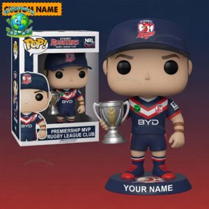 NRL Sydney Roosters Trophy Acrylic Block Plaque