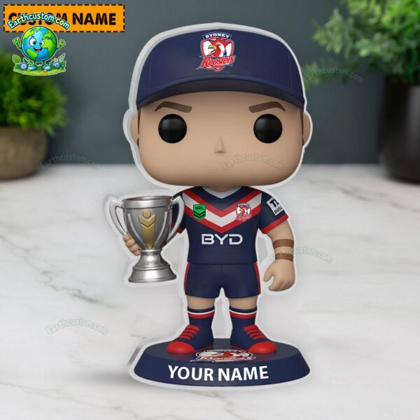 NRL Sydney Roosters Trophy Acrylic Block Plaque