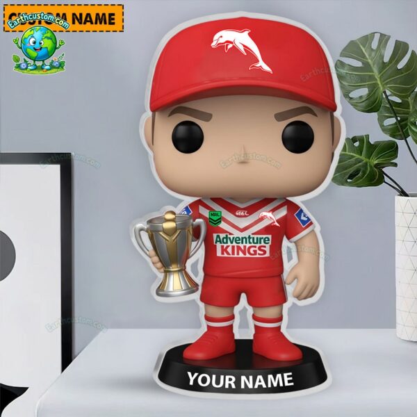 NRL The Dolphins Trophy Acrylic Block Plaque
