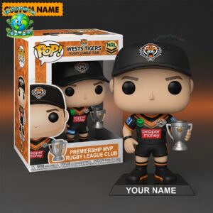 NRL Wests Tigers Trophy Acrylic Block Plaque