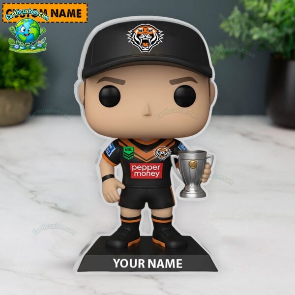 NRL Wests Tigers Trophy Acrylic Block Plaque