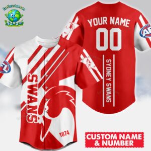 Sydney Swans AFL Baseball Jersey