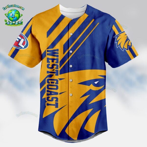 West Coast Eagles AFL Baseball Jersey