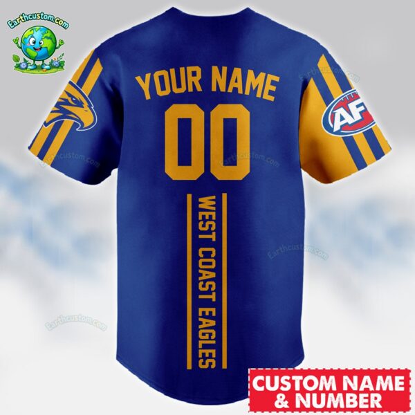 West Coast Eagles AFL Baseball Jersey